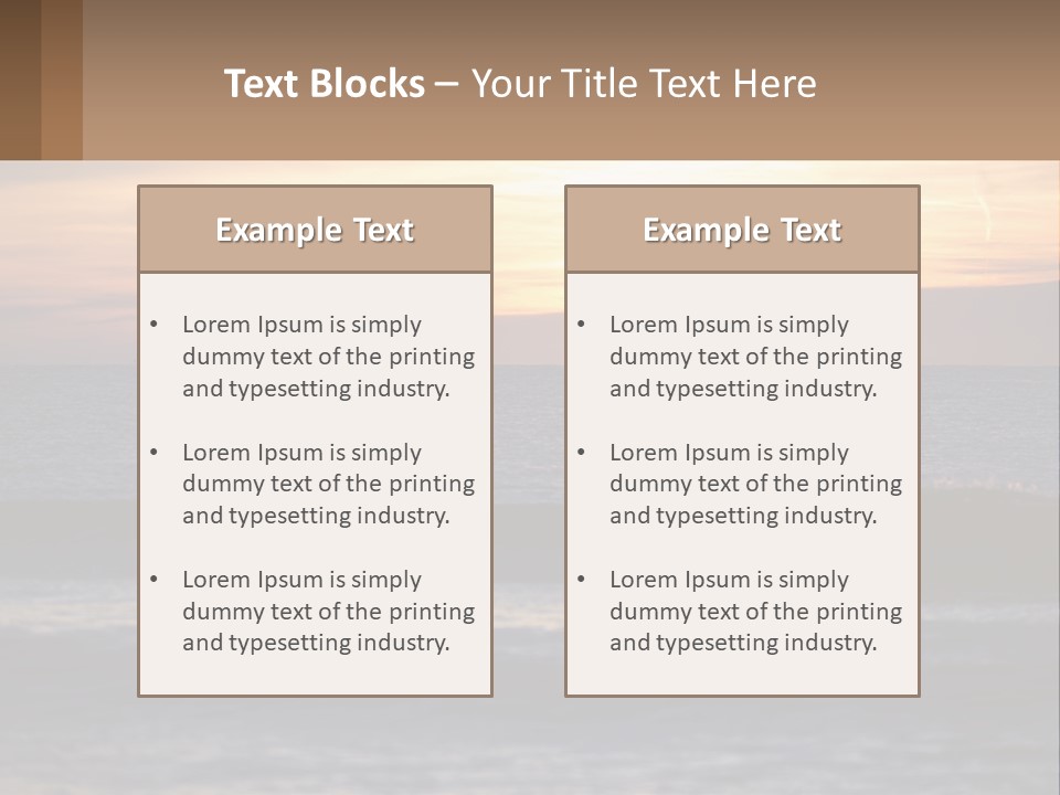 A Sailboat In The Ocean At Sunset PowerPoint Template