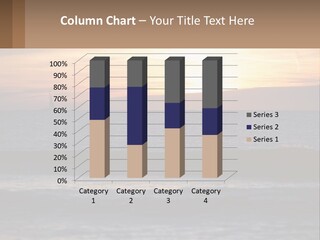 A Sailboat In The Ocean At Sunset PowerPoint Template