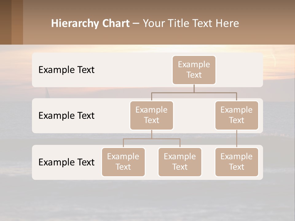 A Sailboat In The Ocean At Sunset PowerPoint Template