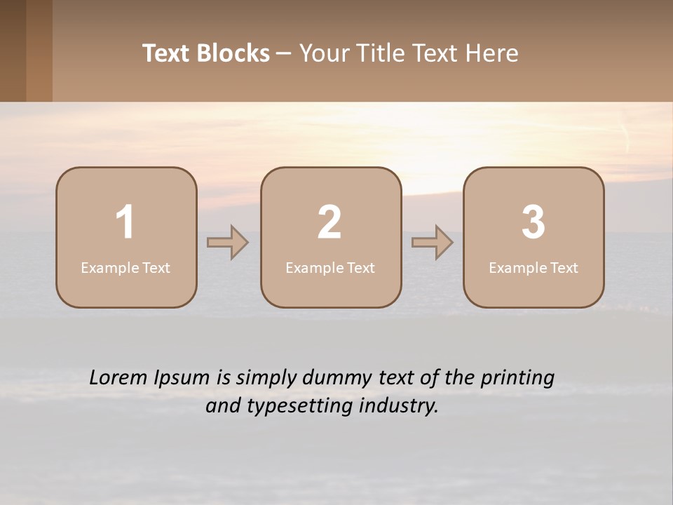 A Sailboat In The Ocean At Sunset PowerPoint Template