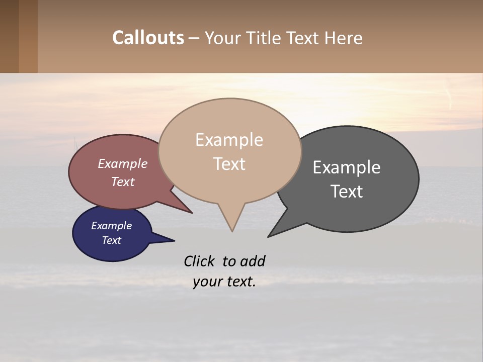 A Sailboat In The Ocean At Sunset PowerPoint Template