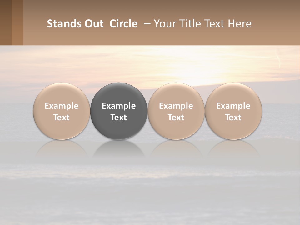 A Sailboat In The Ocean At Sunset PowerPoint Template