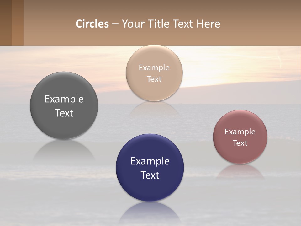 A Sailboat In The Ocean At Sunset PowerPoint Template