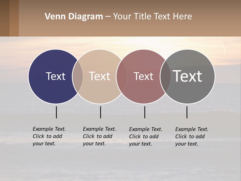 A Sailboat In The Ocean At Sunset PowerPoint Template