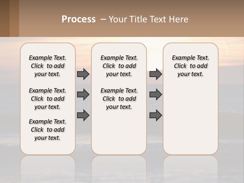 A Sailboat In The Ocean At Sunset PowerPoint Template