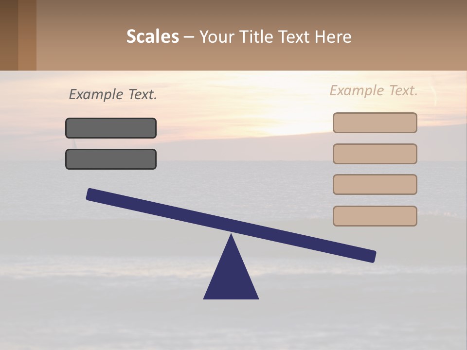 A Sailboat In The Ocean At Sunset PowerPoint Template