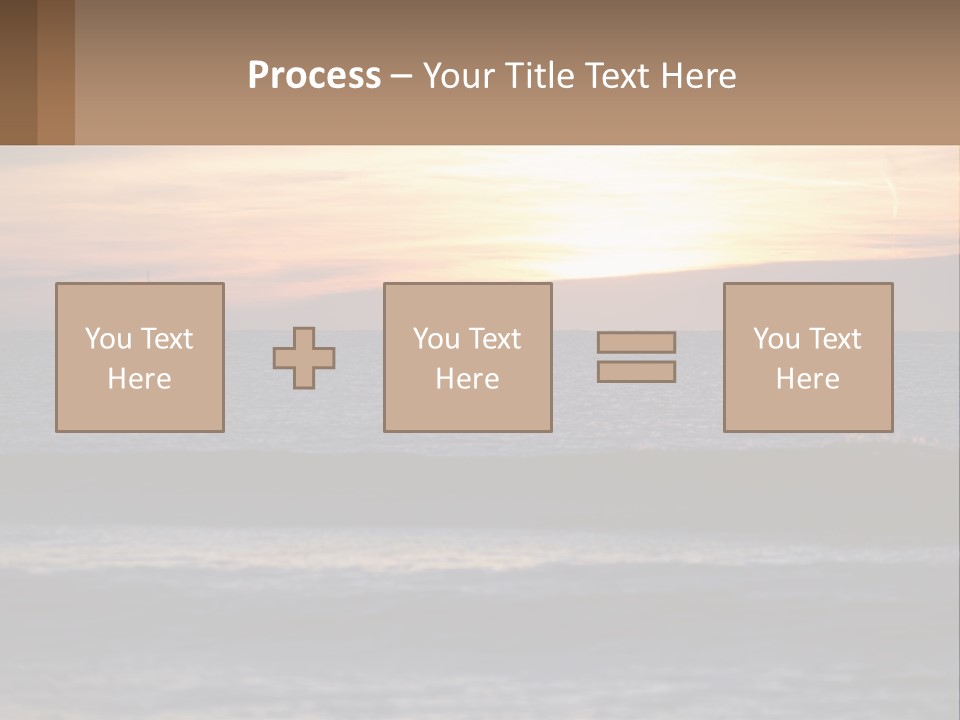 A Sailboat In The Ocean At Sunset PowerPoint Template