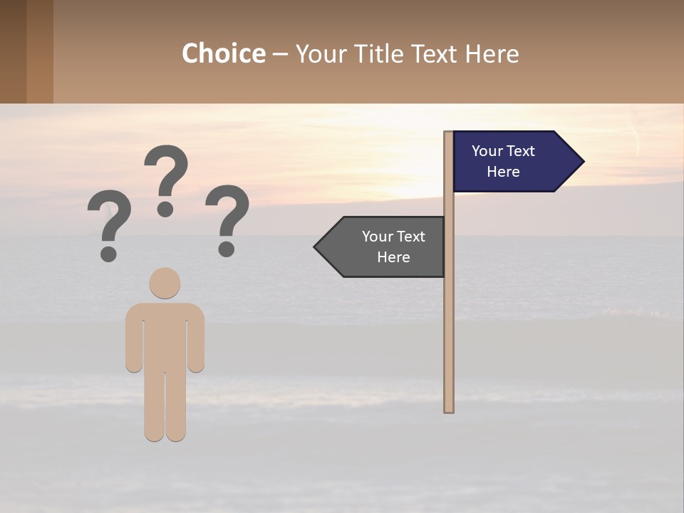 A Sailboat In The Ocean At Sunset PowerPoint Template