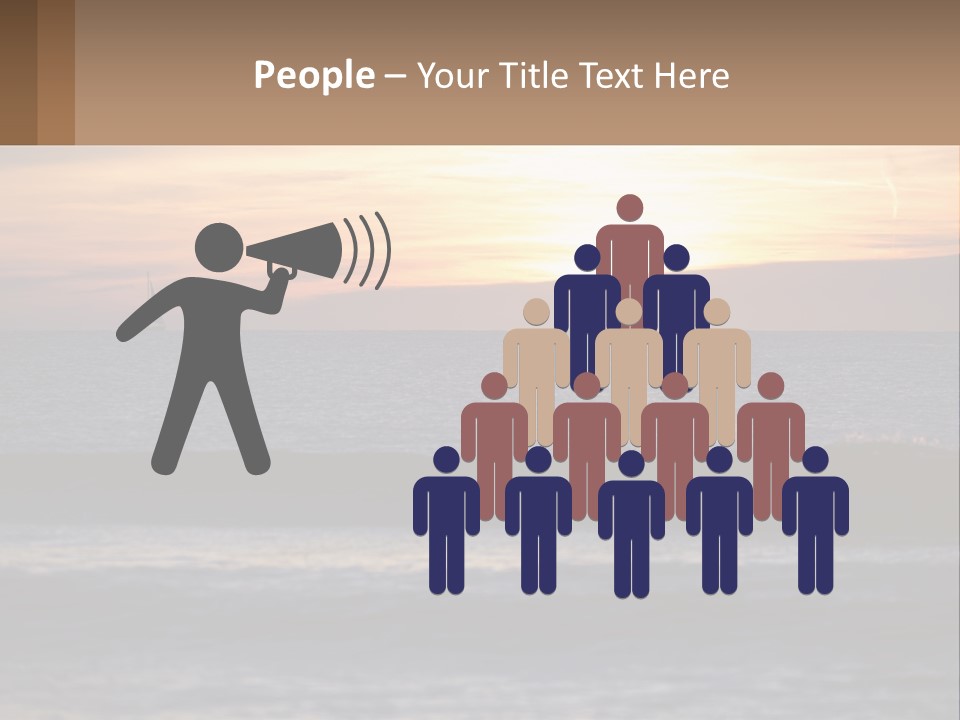 A Sailboat In The Ocean At Sunset PowerPoint Template