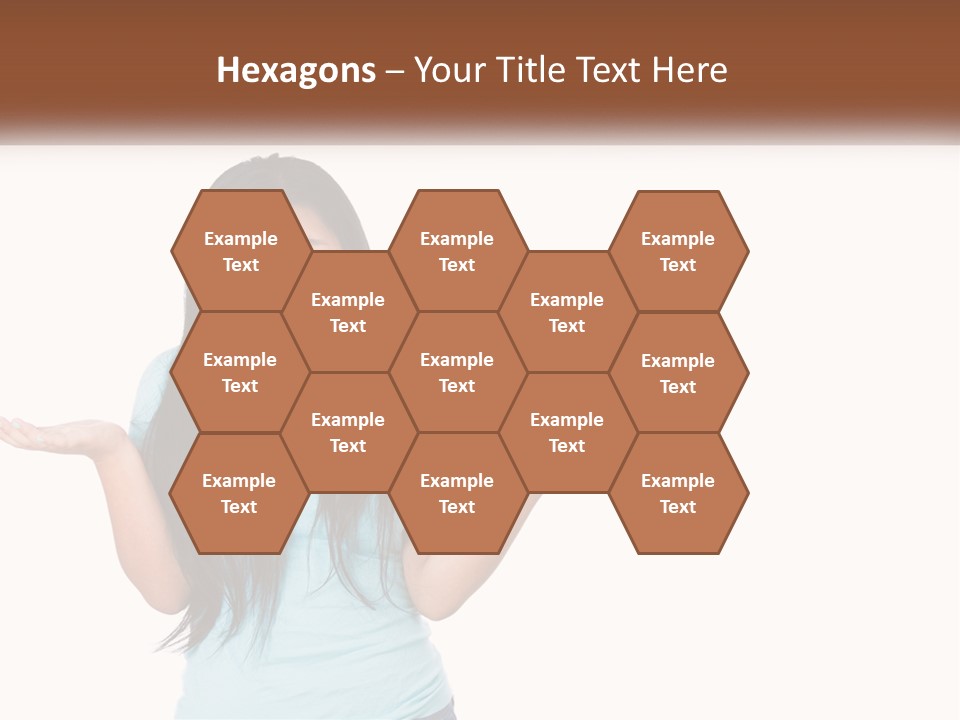 A Woman Is Holding Her Hands Out In Front Of Her PowerPoint Template