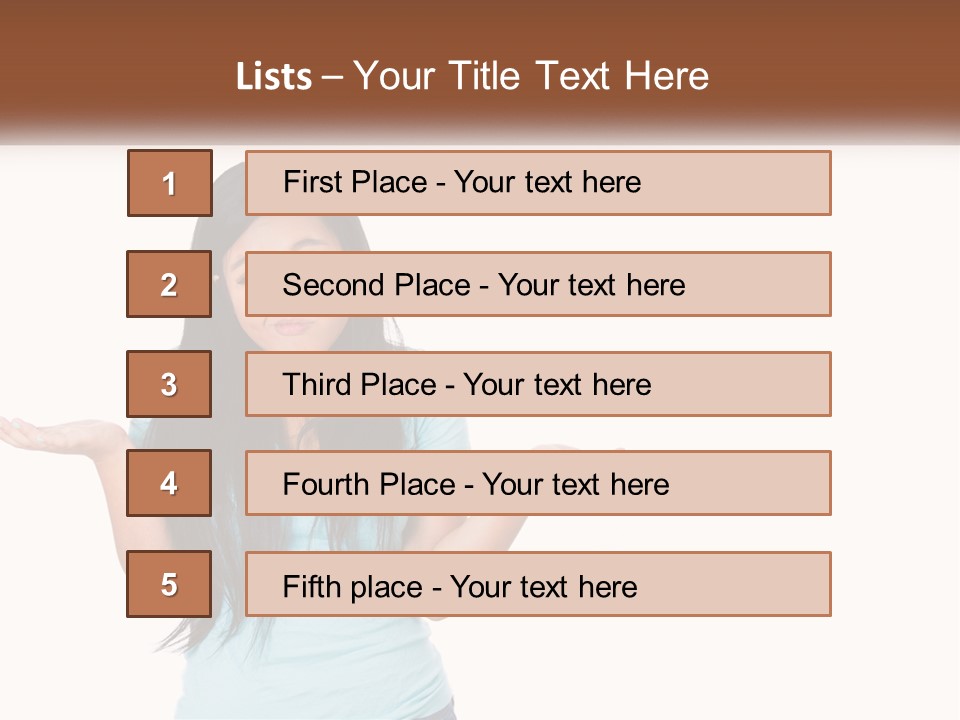 A Woman Is Holding Her Hands Out In Front Of Her PowerPoint Template