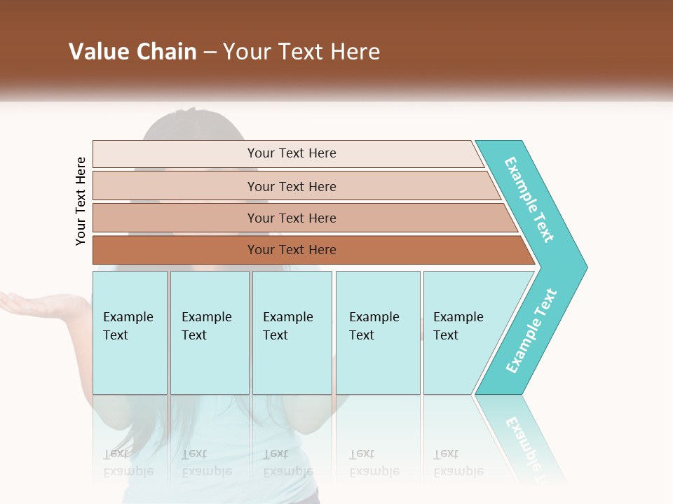 A Woman Is Holding Her Hands Out In Front Of Her PowerPoint Template