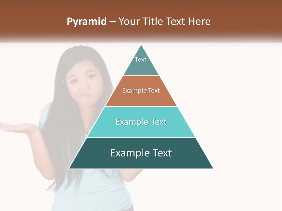 A Woman Is Holding Her Hands Out In Front Of Her PowerPoint Template