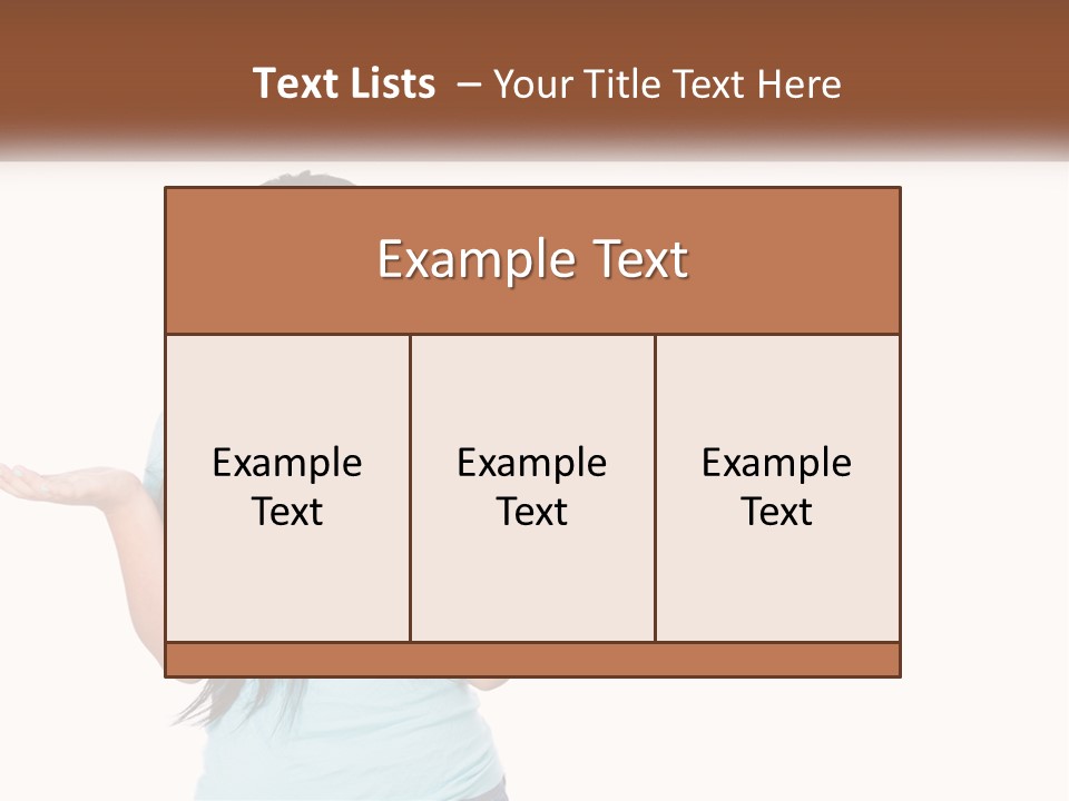 A Woman Is Holding Her Hands Out In Front Of Her PowerPoint Template