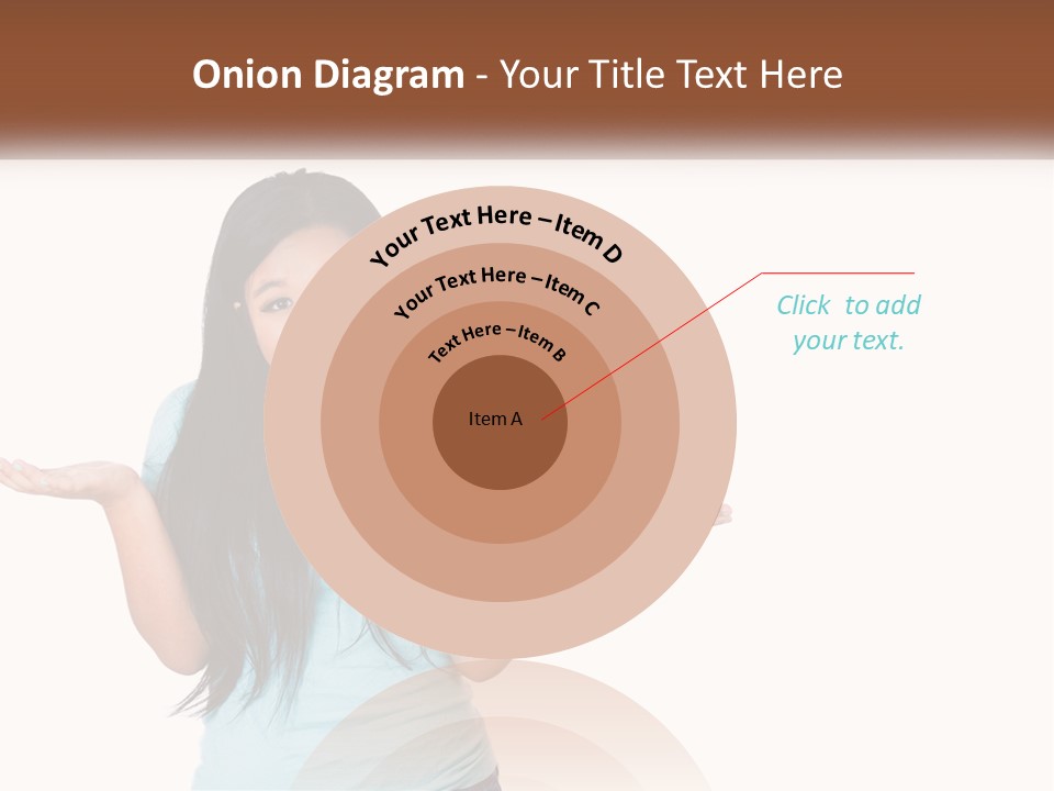 A Woman Is Holding Her Hands Out In Front Of Her PowerPoint Template