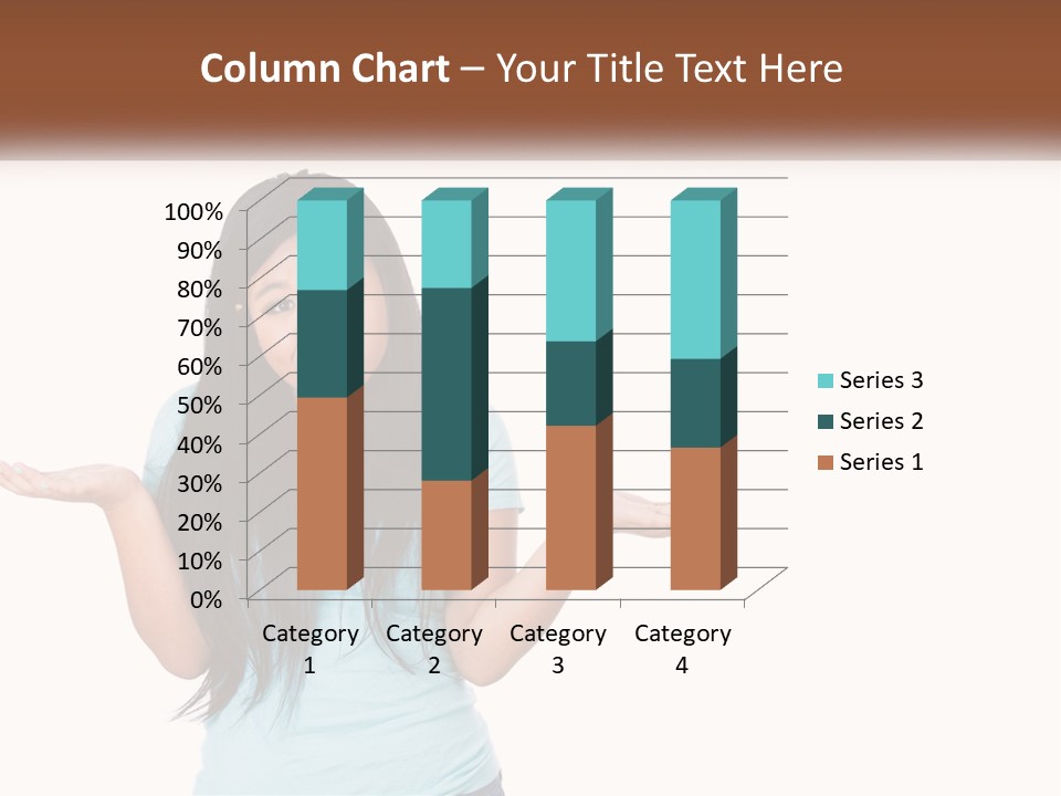 A Woman Is Holding Her Hands Out In Front Of Her PowerPoint Template
