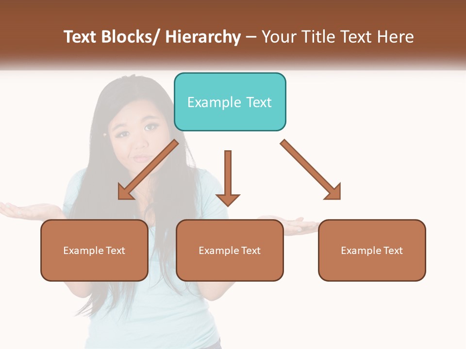 A Woman Is Holding Her Hands Out In Front Of Her PowerPoint Template