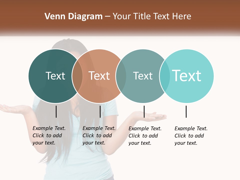 A Woman Is Holding Her Hands Out In Front Of Her PowerPoint Template