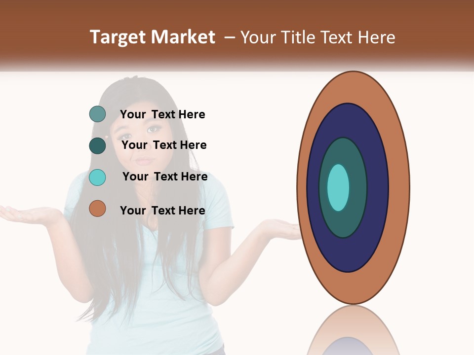 A Woman Is Holding Her Hands Out In Front Of Her PowerPoint Template