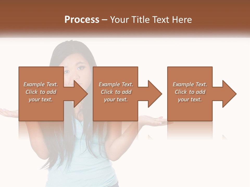 A Woman Is Holding Her Hands Out In Front Of Her PowerPoint Template