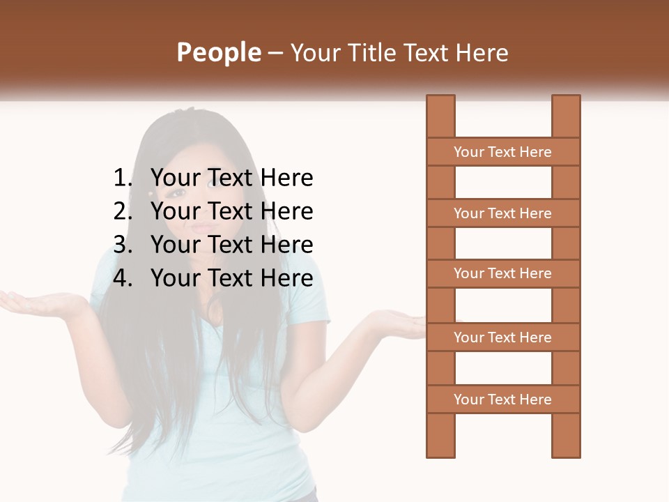 A Woman Is Holding Her Hands Out In Front Of Her PowerPoint Template