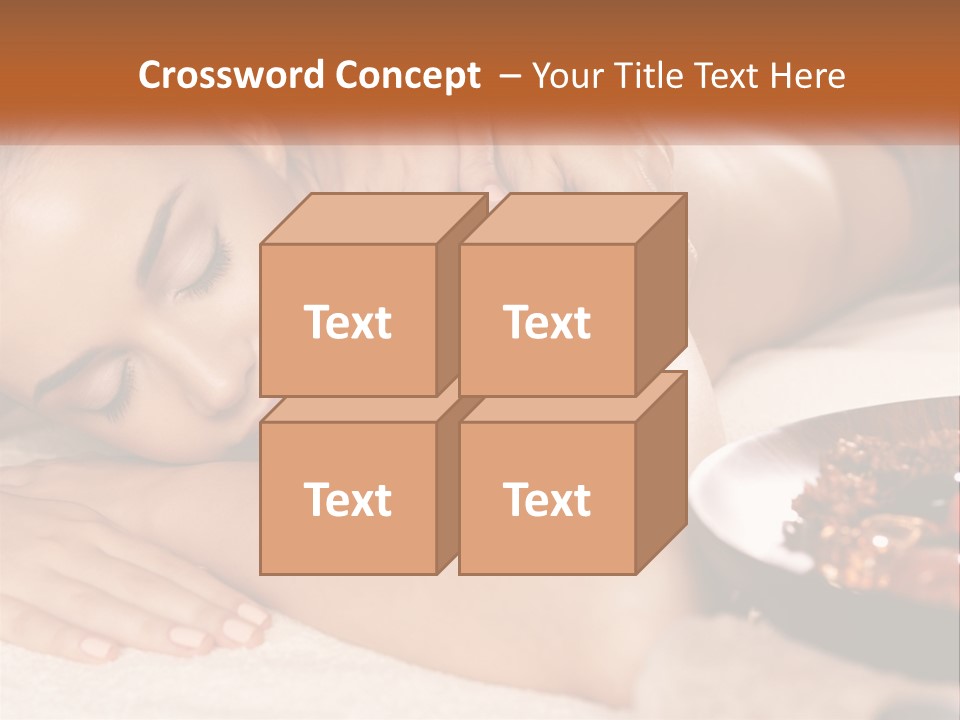 A Woman Getting A Massage At A Spa PowerPoint Template