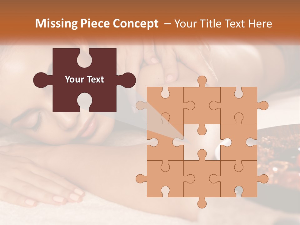 A Woman Getting A Massage At A Spa PowerPoint Template