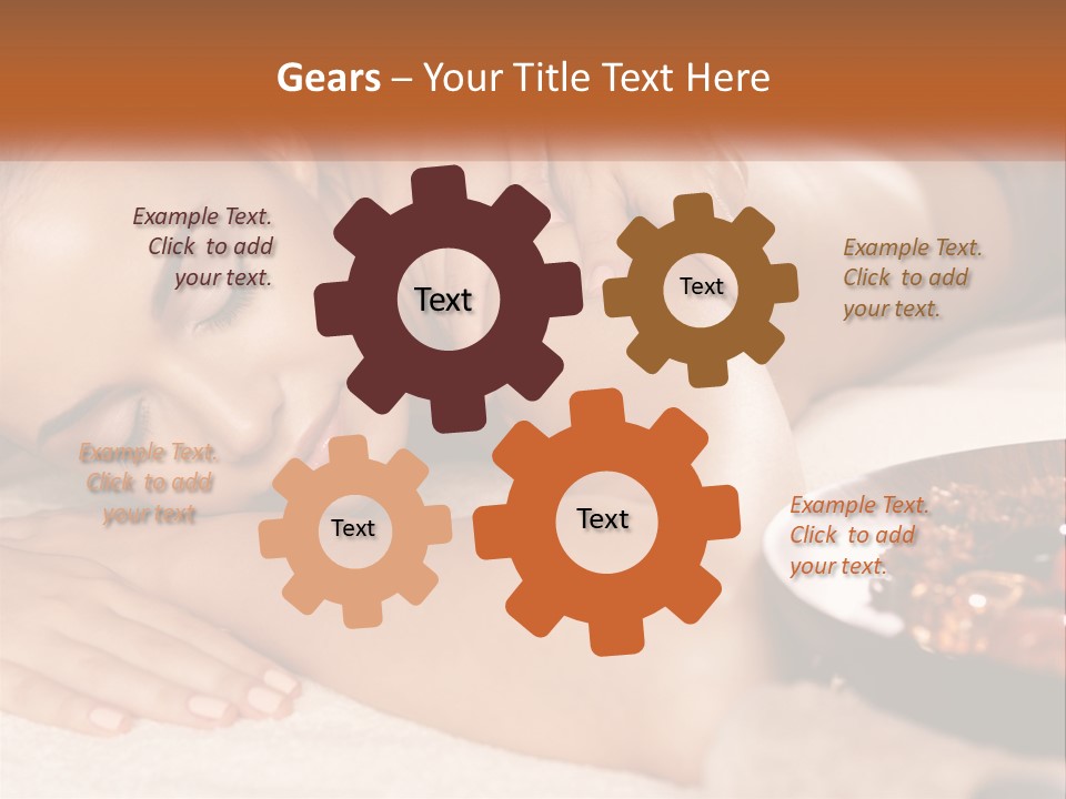 A Woman Getting A Massage At A Spa PowerPoint Template