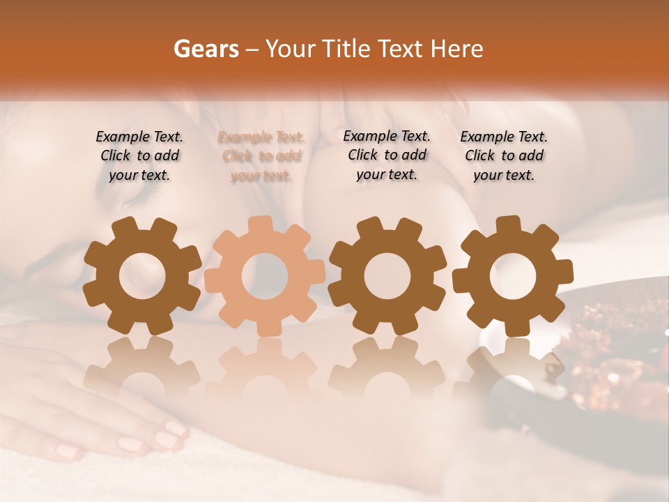 A Woman Getting A Massage At A Spa PowerPoint Template