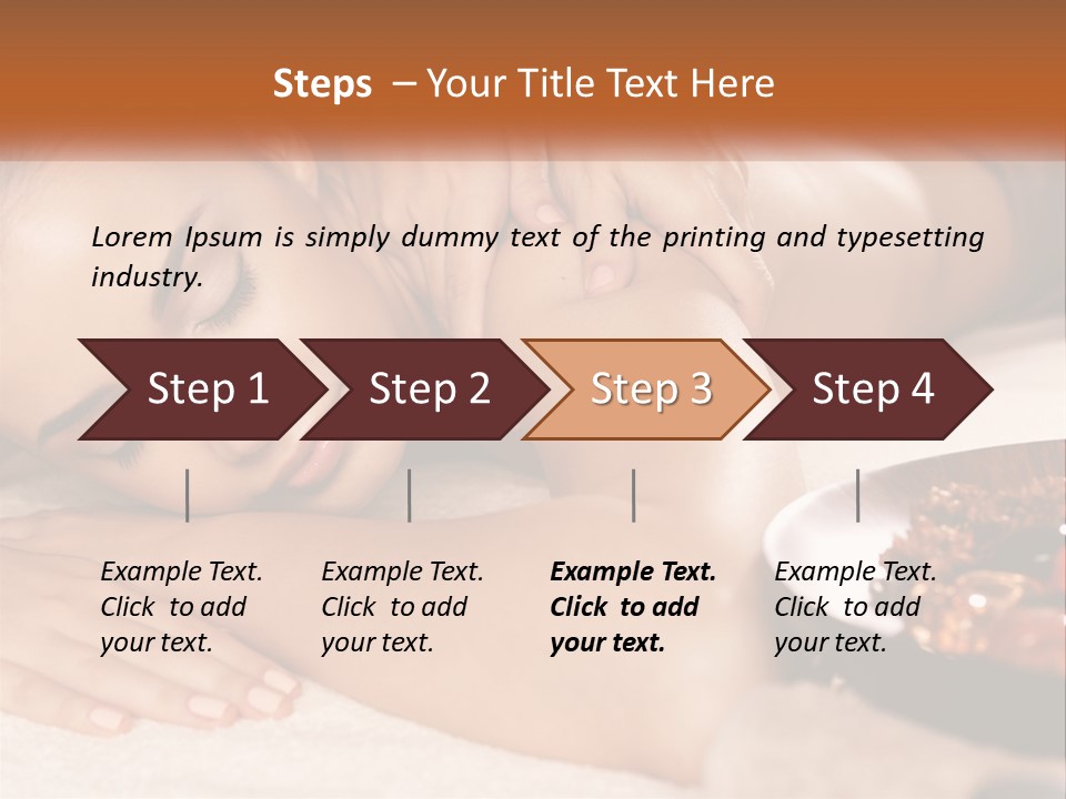 A Woman Getting A Massage At A Spa PowerPoint Template