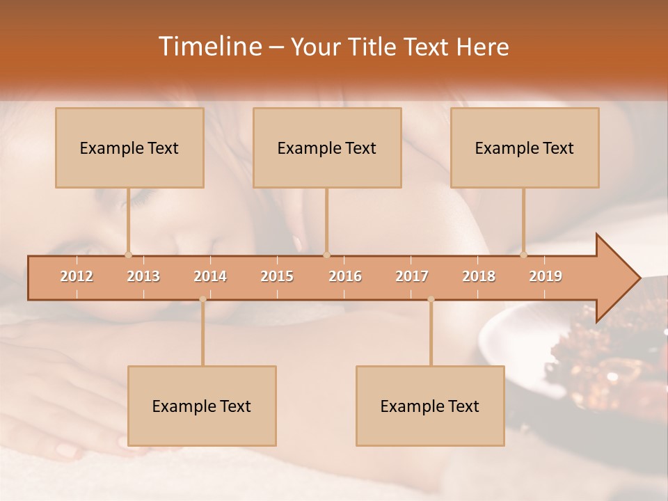 A Woman Getting A Massage At A Spa PowerPoint Template