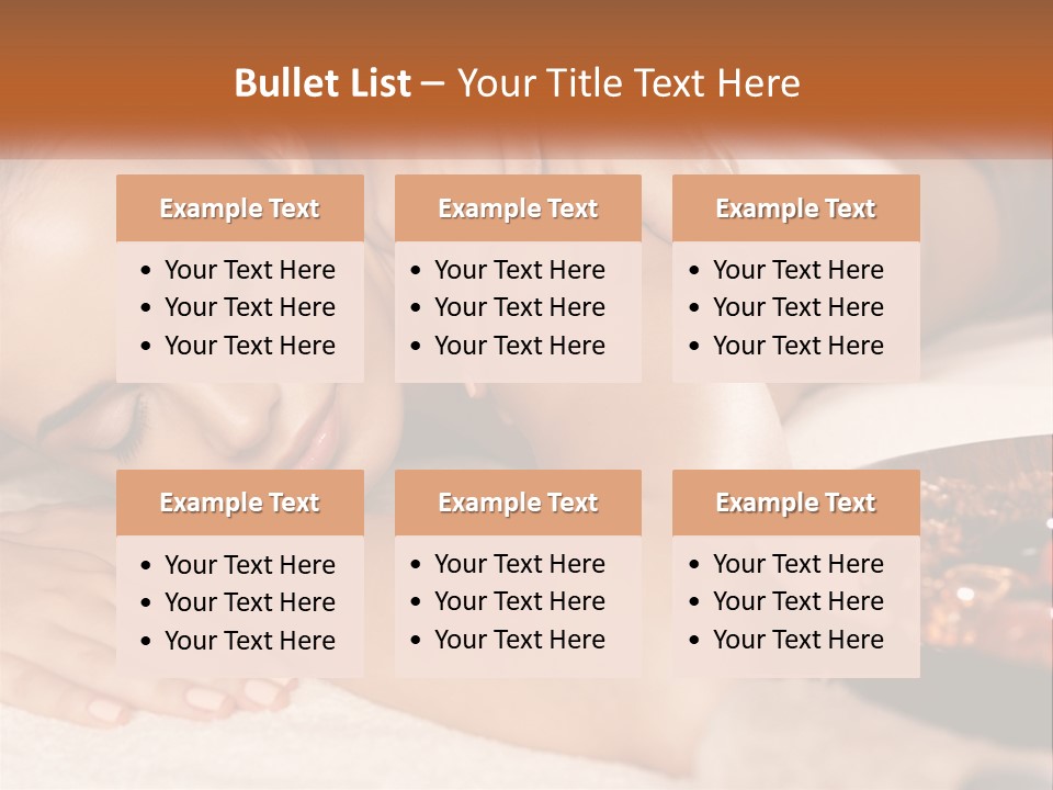 A Woman Getting A Massage At A Spa PowerPoint Template