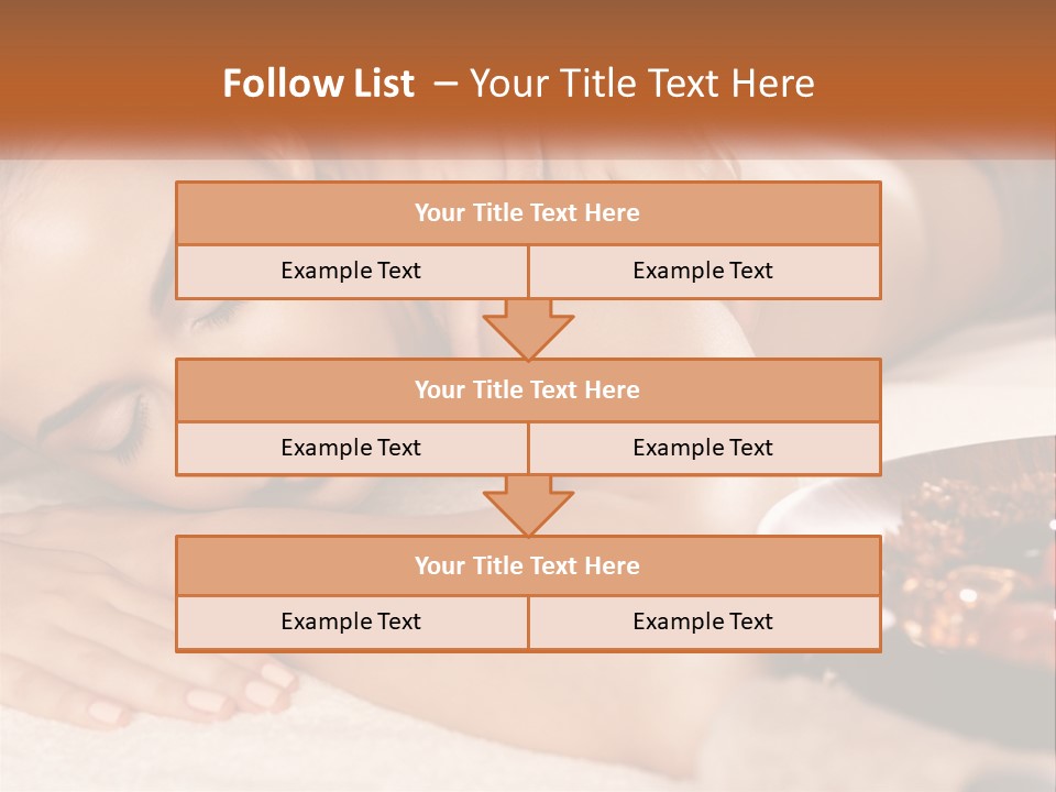 A Woman Getting A Massage At A Spa PowerPoint Template