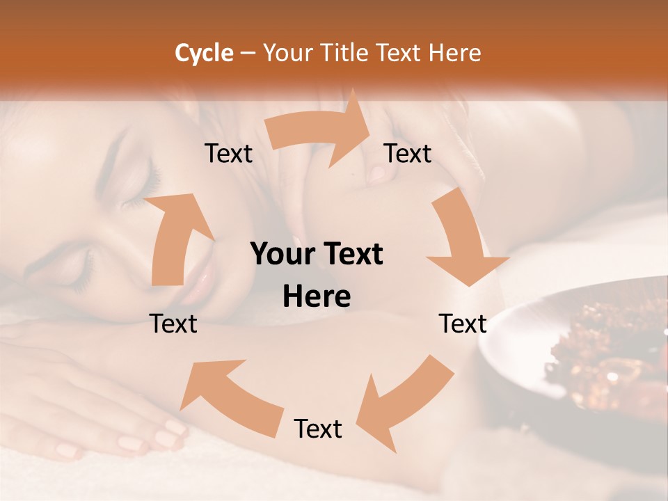 A Woman Getting A Massage At A Spa PowerPoint Template