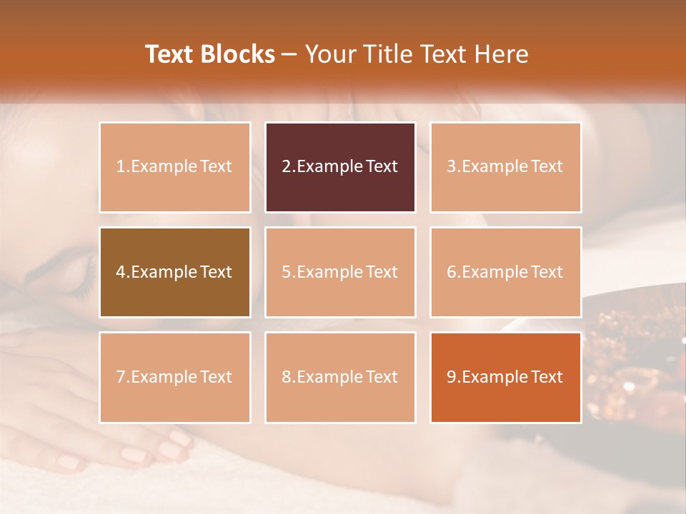 A Woman Getting A Massage At A Spa PowerPoint Template