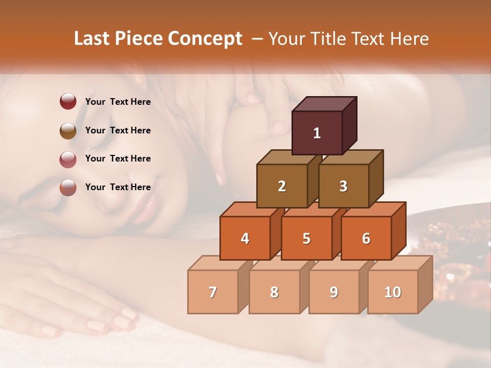 A Woman Getting A Massage At A Spa PowerPoint Template