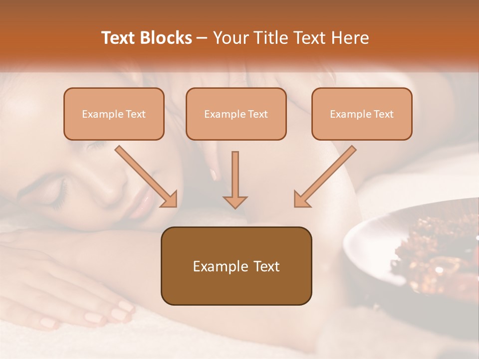 A Woman Getting A Massage At A Spa PowerPoint Template