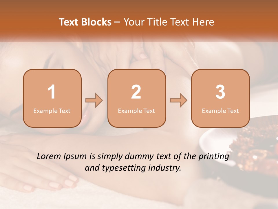 A Woman Getting A Massage At A Spa PowerPoint Template