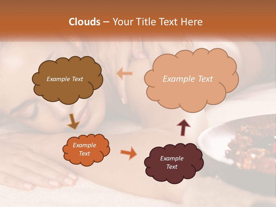 A Woman Getting A Massage At A Spa PowerPoint Template