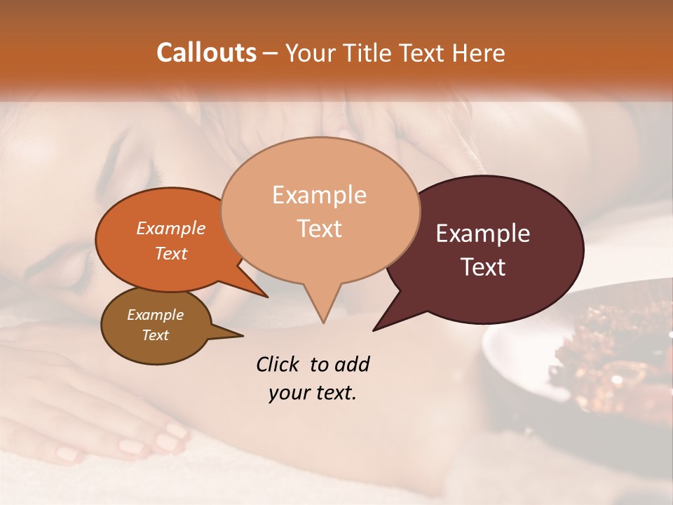 A Woman Getting A Massage At A Spa PowerPoint Template