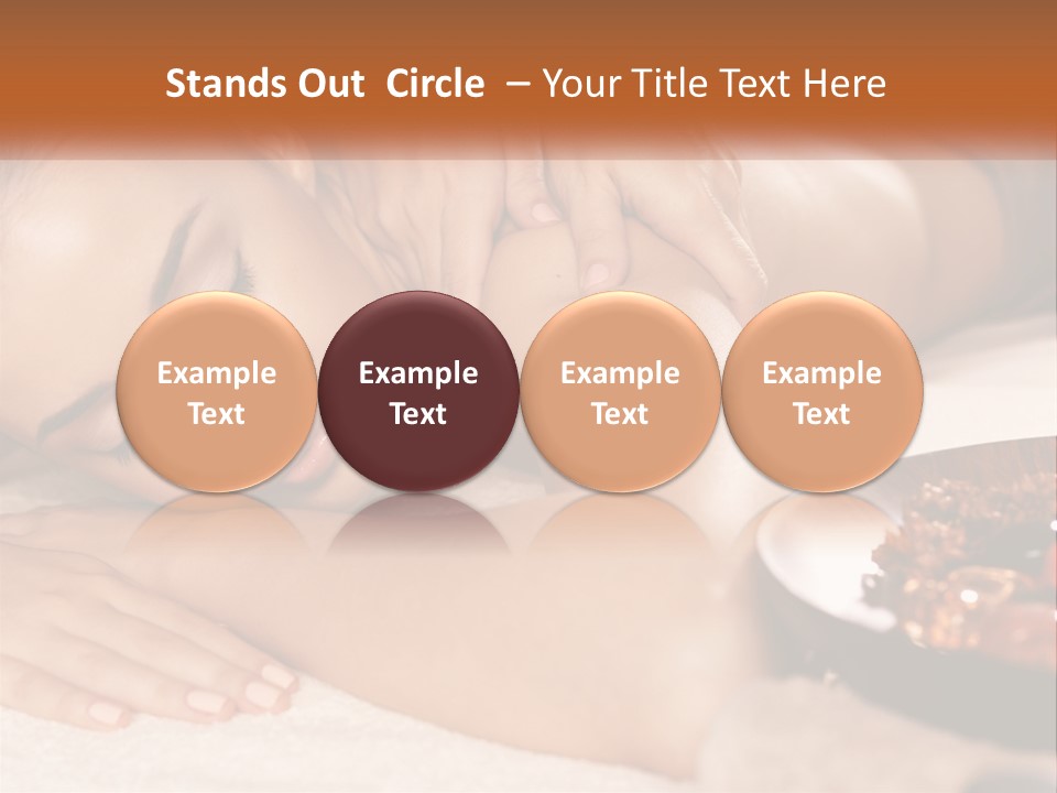 A Woman Getting A Massage At A Spa PowerPoint Template