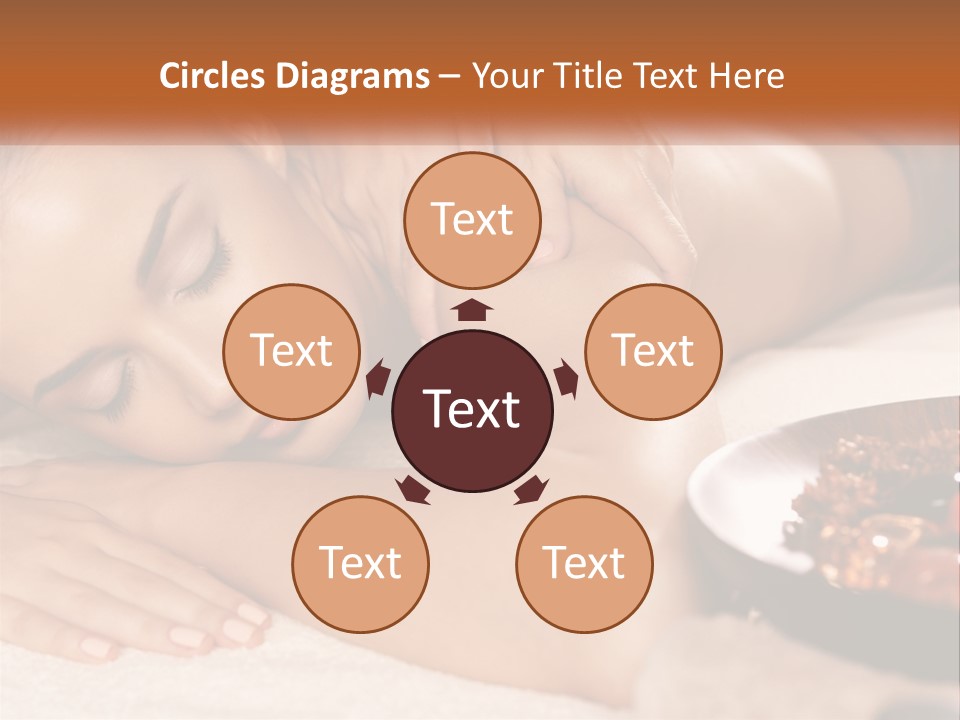 A Woman Getting A Massage At A Spa PowerPoint Template
