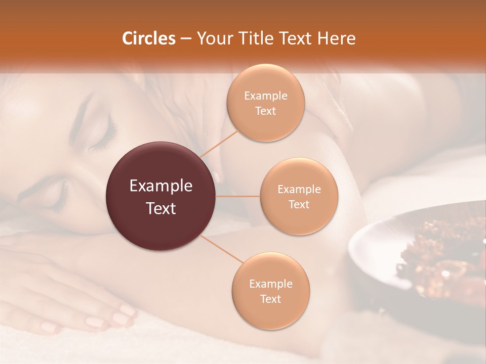 A Woman Getting A Massage At A Spa PowerPoint Template