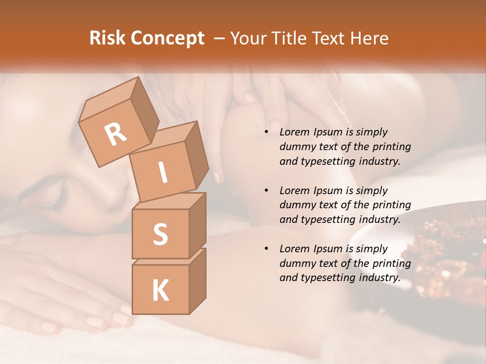 A Woman Getting A Massage At A Spa PowerPoint Template