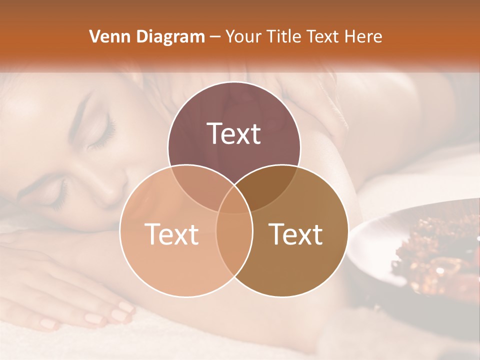 A Woman Getting A Massage At A Spa PowerPoint Template