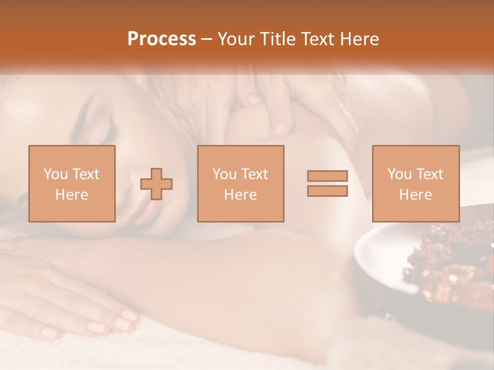 A Woman Getting A Massage At A Spa PowerPoint Template