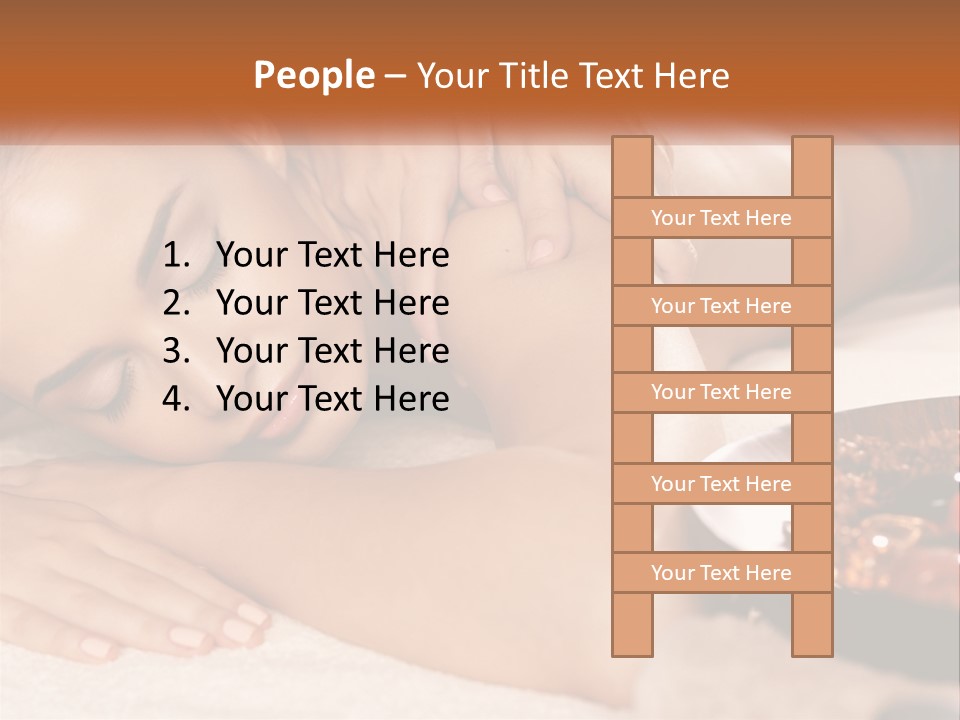 A Woman Getting A Massage At A Spa PowerPoint Template