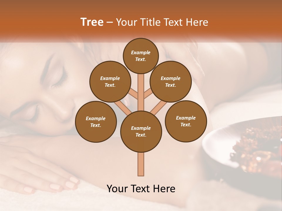 A Woman Getting A Massage At A Spa PowerPoint Template