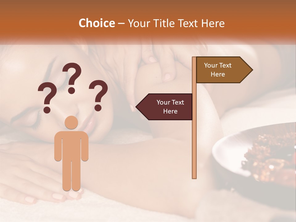 A Woman Getting A Massage At A Spa PowerPoint Template