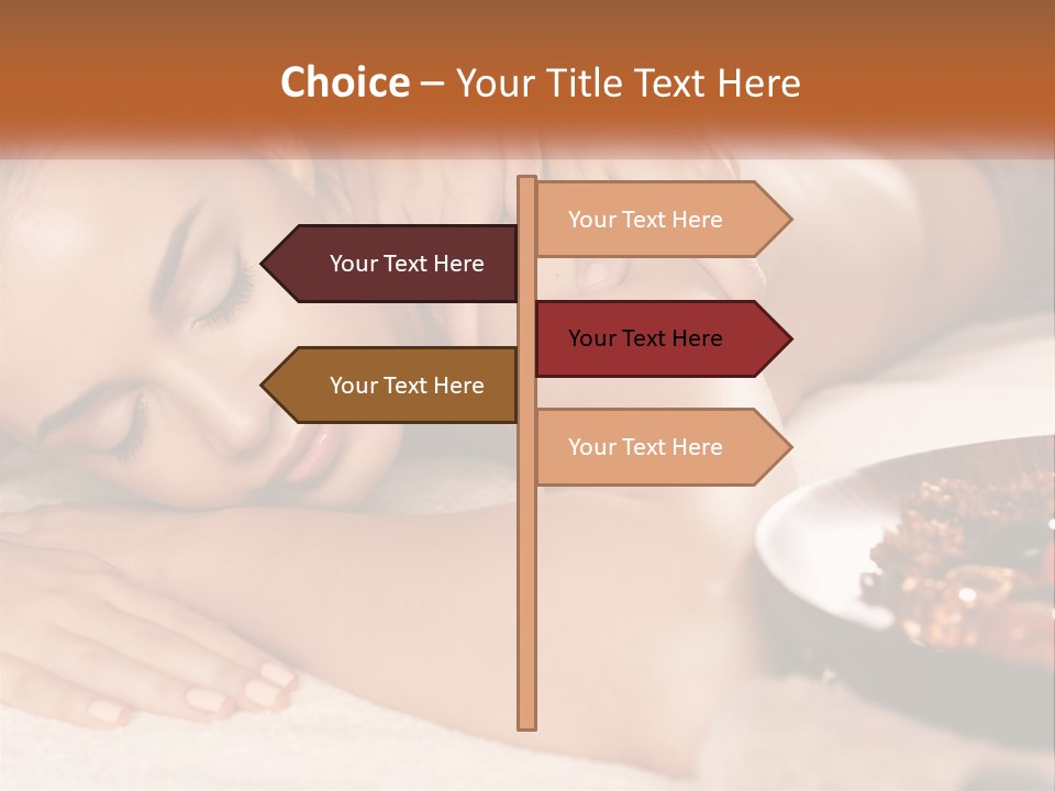 A Woman Getting A Massage At A Spa PowerPoint Template